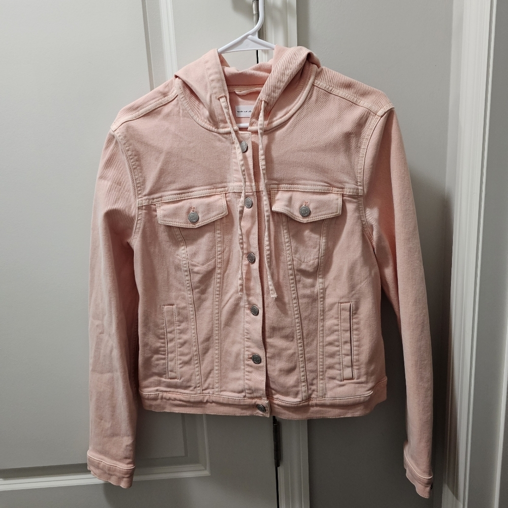 Ann Taylor LOFT Pink Demin Jacket - Picture 3 of 7
